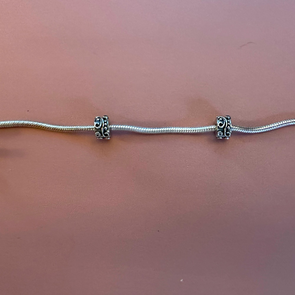 Pandora clip bracelet with screw cover clip charms
